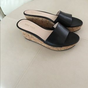 Black Slip on Sandals